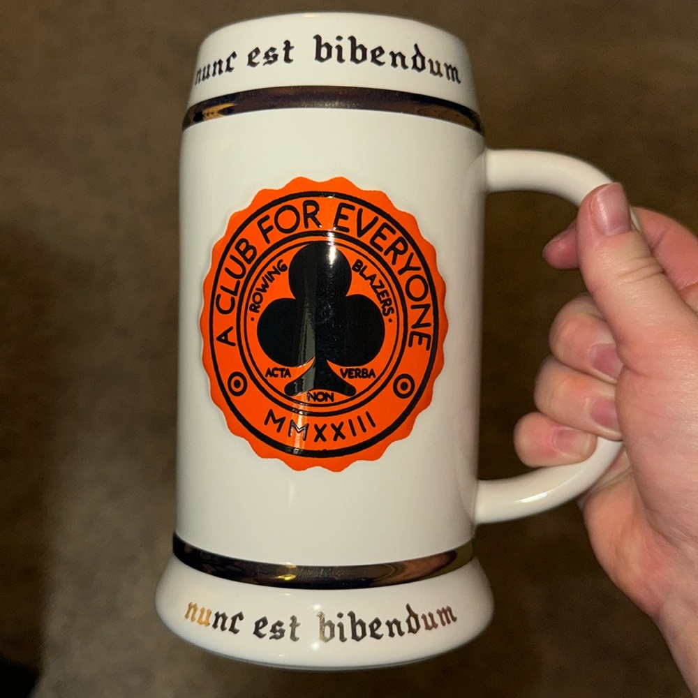 Brand New Rowing Blazers Beer Stein - Never Used!